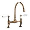 Millau - Bridge Sink Mixer - Metal Lever