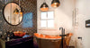 Shiney Copper Apron Bath