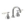Three Hole Lever Taps - Low Level Spout - Cross Handle