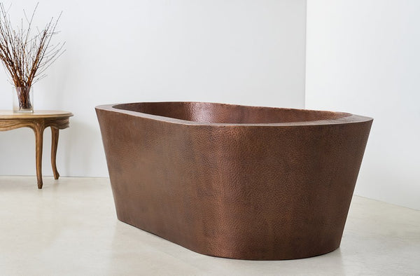 Copper Freestanding Oval Bath