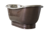 Plumb Copper Extenal Shiney Nickel Internal Copper Apron Bath