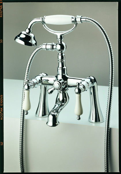 Bath Shower Mixer - Porcelain Handle