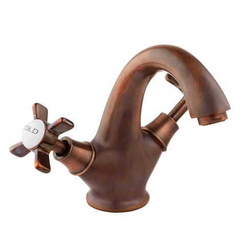 Monobloc Basin Mixer - Porcelain Lever