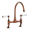 Millau - Bridge Sink Mixer - Metal Lever
