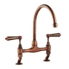 Millau - Bridge Sink Mixer - Metal Lever