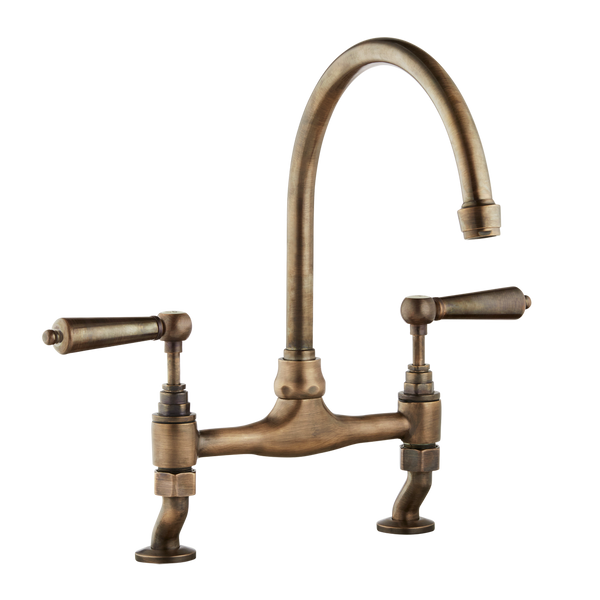 Millau - Bridge Sink Mixer - Metal Lever