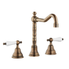 Three Hole Lever Taps English Spout - Metal Lever