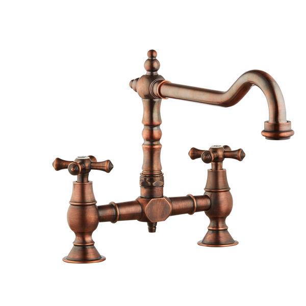 Brunel Bridge Sink Mixer - Cross Handle