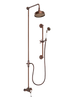 Ceramique Exposed Shower System Arm Rose Diverter & Flexible Kit