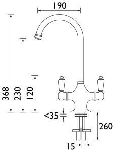 Frejuis - Porcelain Lever Sink Mixer