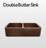 Copper Double Butler Sink