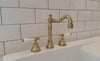 French Bronze Basin Three Hole Set - Flash Sale