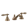 Three Hole Lever Taps -  Low Level Spout - Metal Lever